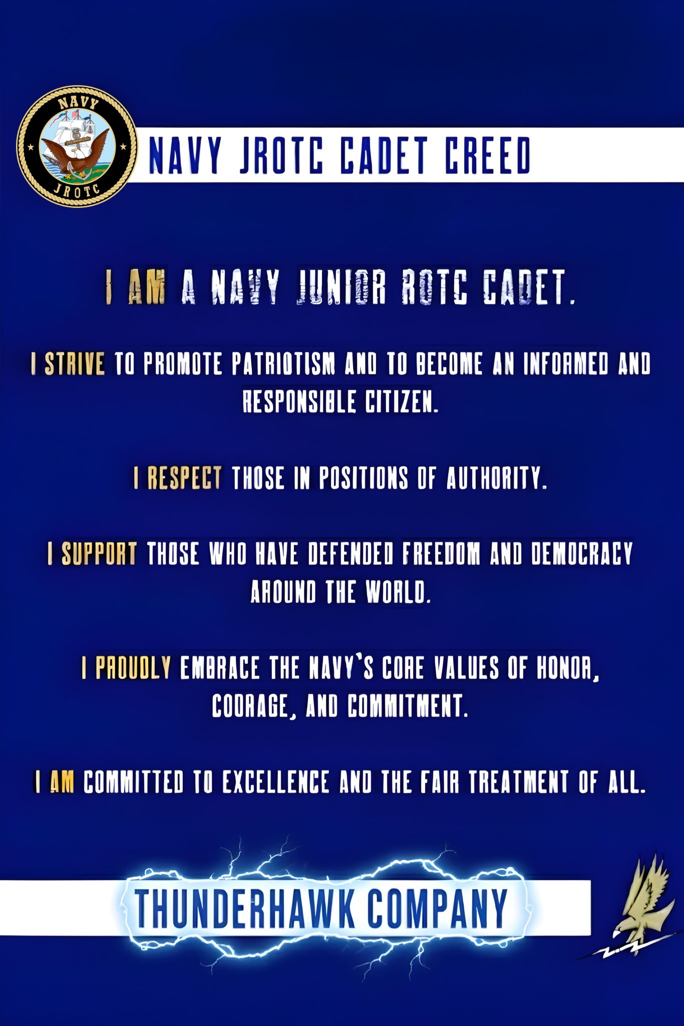 NJROTC Cadet Creed